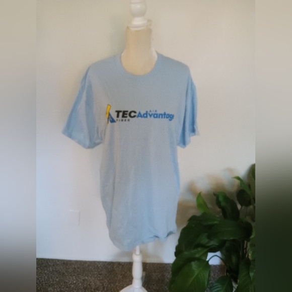 Tec Advantage Light Blue Men's T-Shirt XL - Picture 2 of 10